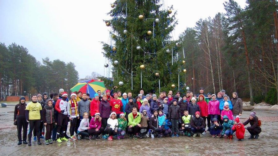 Новогодняя пробежка 1 января - В Висагинасе