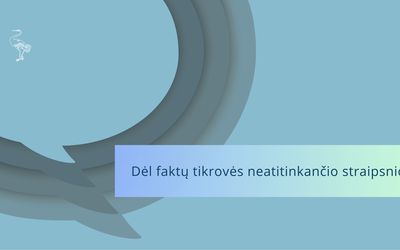 Информация касательно статьи, не соответствующей действительности - В Висагинасе