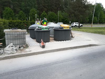 Новые контейнеры будут сданы в эксплуатацию вместе с площадками - В Висагинасе