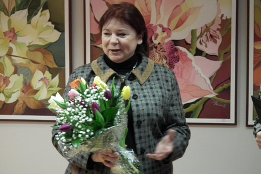  Выставка батика Ольги Калининой                                                                                                                       - В Висагинасе