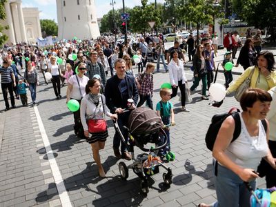 В столице Литвы прошло "Семейное шествие" - Литва и страны Балтии