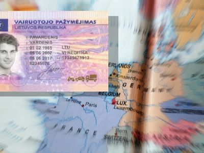 Предлагается установить, чтобы водительское удостоверение было подходящим документом для идентификации личности - Литва и страны Балтии