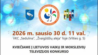 В Висагинасе пройдет II этап конкурса «Dainų dainelė 2026»