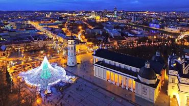 Вильнюс, в Новый год,  ждет впечатляющая 3D-инсталляция на колокольне Кафедрального собора