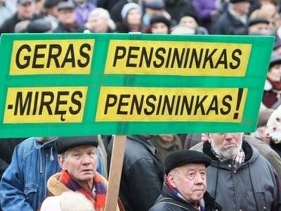 Повышение пенсионного возраста неизбежно                                 - Литва и страны Балтии
