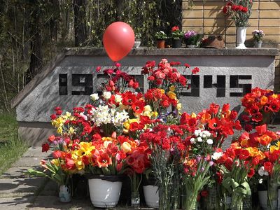 В Висагинасе отмечают День Победы (видео) - В Висагинасе