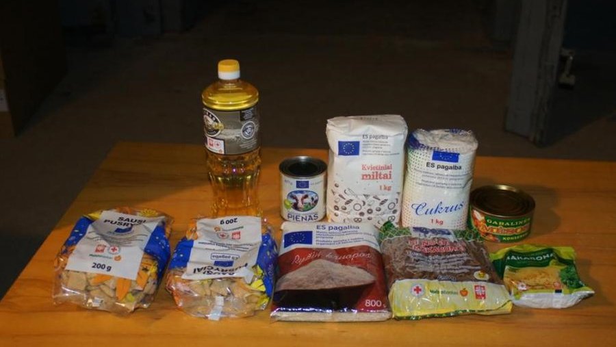 О выдаче продуктов малоимущим жителям - В Висагинасе