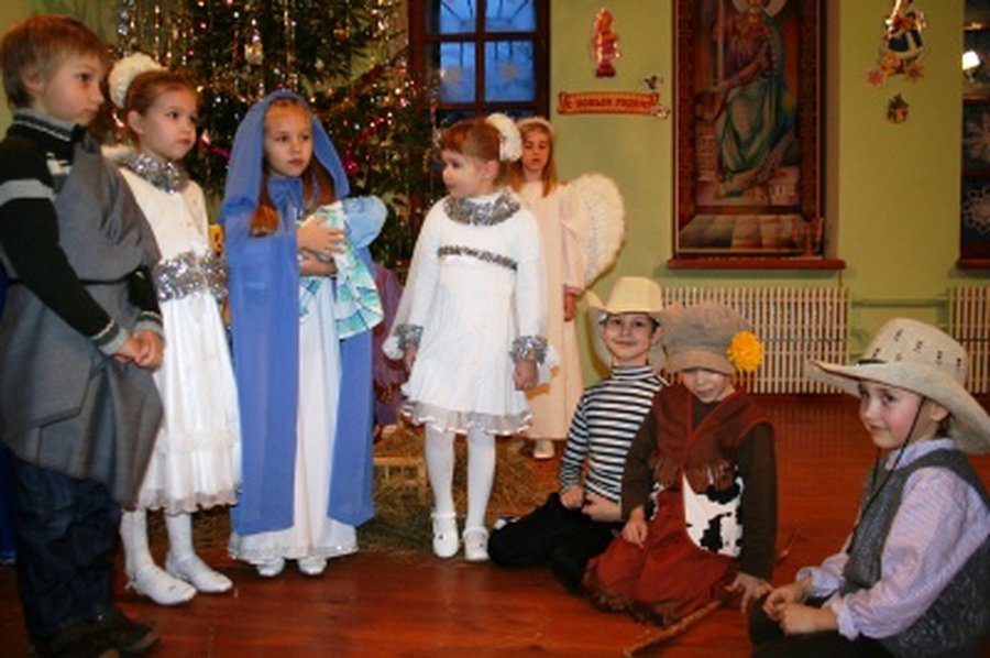 Рождественская елка в храме св. вмч. Пантелеимона                                                                                                      - В Висагинасе