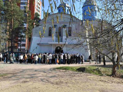Освящение Пасхальной снеди - В Висагинасе