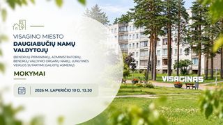 Butų savininkai kviečiami į daugiabučių namų valdymo mokymus