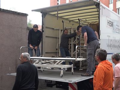 В больницу прибыл очередной груз гуманитарной помощи из Германии (видео) - В Висагинасе