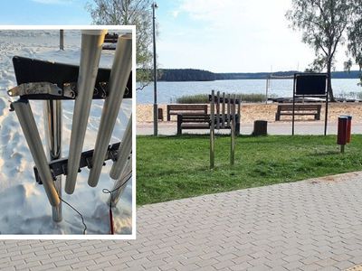 Испорчен уличный музыкальный инструмент - В Висагинасе