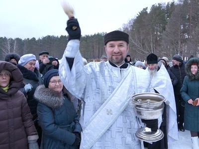 Висагинцы радостно отметили праздник Крещения Господня (видео) - В Висагинасе