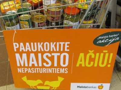 Акция «Maisto bankas» - В Висагинасе