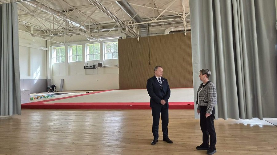 Скоро откроет двери обновлённый зал спортивной акробатики - В Висагинасе