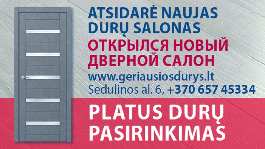 Laukiame jūsų naujame durų salone - Reklama