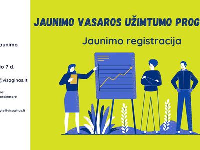 В Висагинасе объявляется регистрация в Программу летней занятости молодежи - В Висагинасе