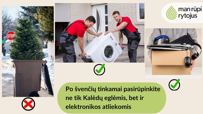 Po švenčių tinkamai pasirūpinti būtina ne tik Kalėdų eglėmis, bet ir elektronikos atliekomis