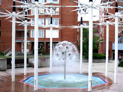 Фонтан вновь работает, нарушители  понесли наказание - В Висагинасе