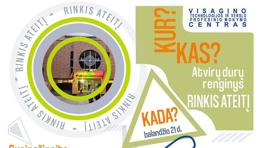 «Выбери будущее». Висагинский профцентр приглашает на день открытых дверей - В Висагинасе