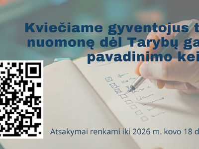 Самоуправление ждет от жителей предложений о переименовании улицы Tarybų - В Висагинасе