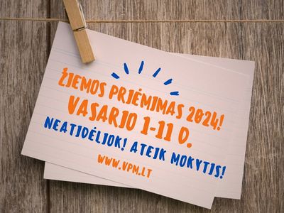 Žiemos priėmimas Visagino technologijos ir verslo profesinio mokymo centre - Visagine