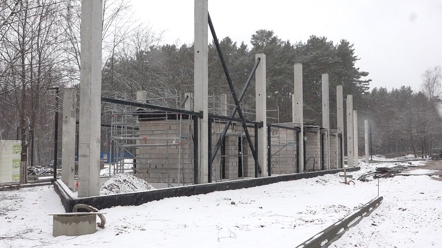 На строительстве автовокзала затишье. Определен новый срок сдачи этого объекта (видео) - В Висагинасе