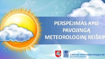 Perspėjimas apie pavojingą meteorologinį reiškinį – perkūniją