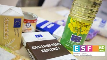 Выдача продуктов малообеспеченным жителям