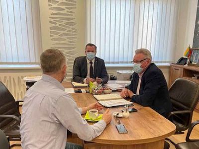 Pasitarimas su Visagino ligoninės direktoriumi dėl pirminės sveikatos pagalbos Ukrainos migrantams - Visagine