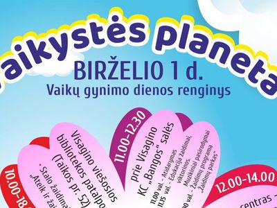 В День защиты детей – праздничное мероприятие «Планета детства» - В Висагинасе