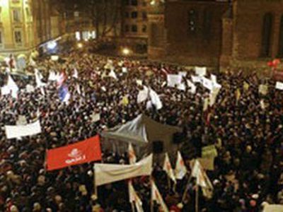 В Литве начались акции протеста полицейских, пожарных и таможенников - Литва и страны Балтии