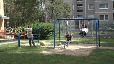 Украинские дети и их воспитатели в восторге от Висагинаса и радушного приема (видео)