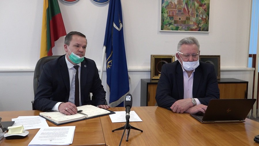 Мэр и директор администрации – о ситуации в Висагинасе во время карантина (видео, 1 часть) - В Висагинасе