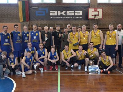 Баскетбольная команда Висагинской полиции заняла первое место. (Видео) - Культурные и спортивные мероприятия