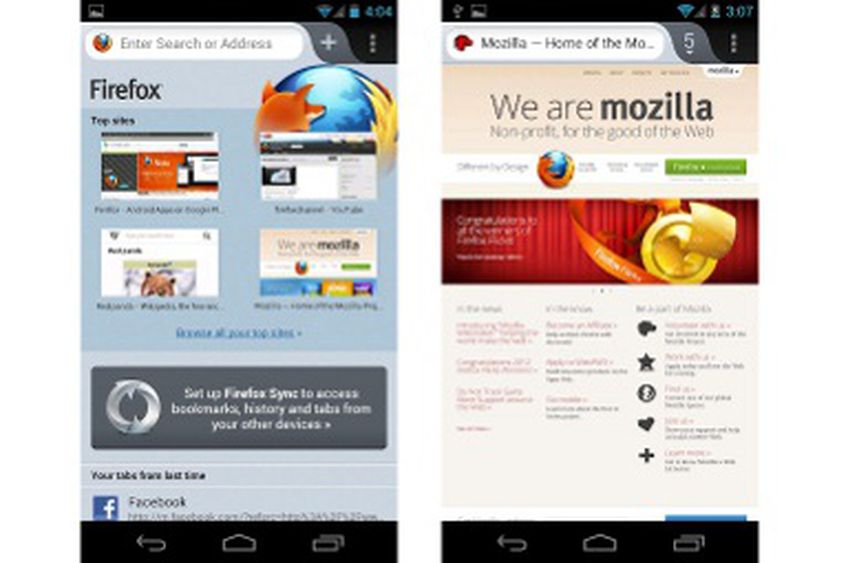 Вышел «быстрый» Firefox для Android
