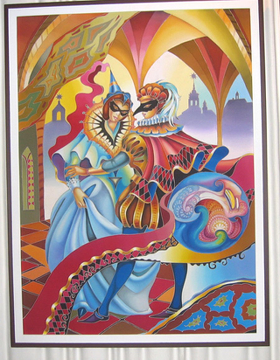 Новогодний карнавал в выставочном зале - В Висагинасе