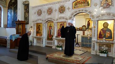 В праздник Рождества Иоанна Предтечи Висагинас посетил митрополит Виленский и Литовский Иннокентий