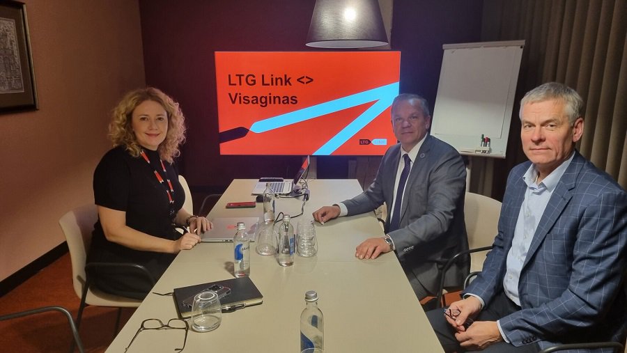 Мэр встретился с генеральным директором компании LTG Link - В Висагинасе