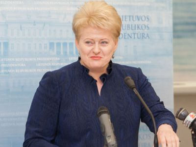 Даля Грибаускайте — против Рабочей партии в правящей коалиции

 - Литва и страны Балтии