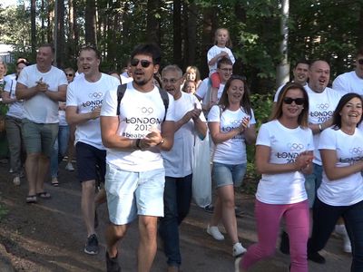 Флешмоб в поддержку вице-чемпиона Олимпийских игр 2012 года - Евгения Шуклина (видео) - В Висагинасе