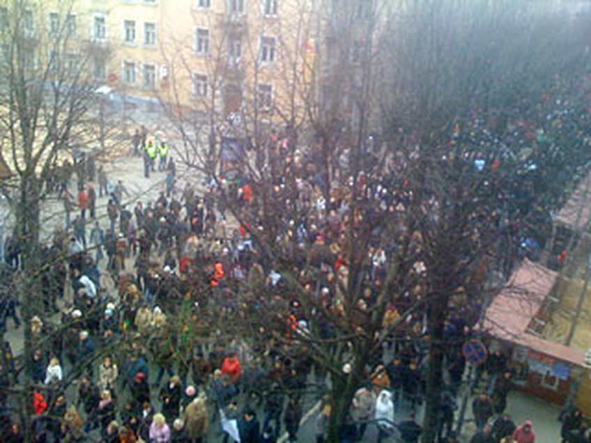 Митинг в Клайпеде завершился задержанием 32 человек