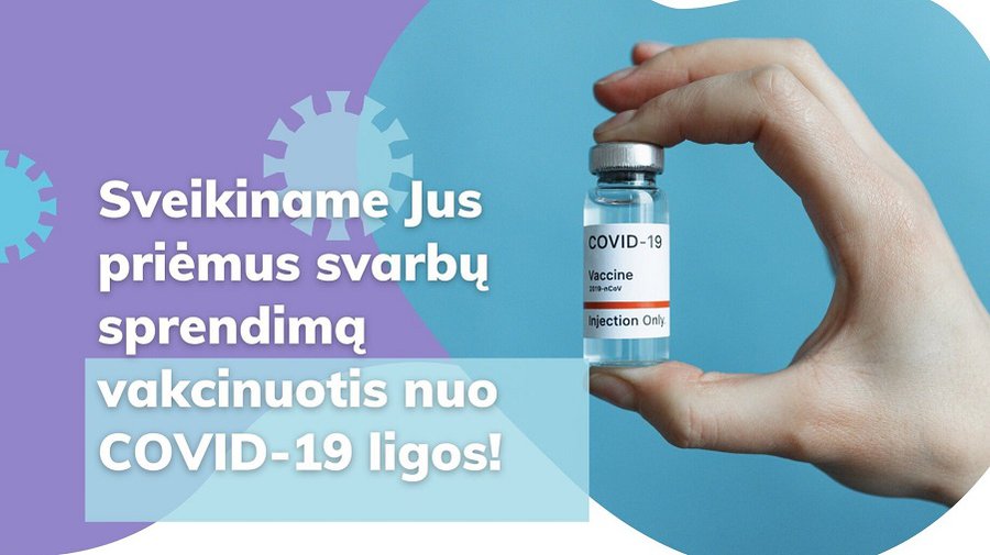 Informacija norintiems pasiskiepyti nuo COVID-19 ligos - Visagine