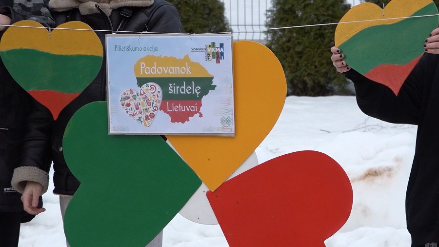 Висагинас достойно отметил День восстановления Литовского государства (видео)