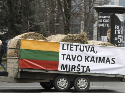 В Брюсселе будут протестовать 170 фермеров из Литвы - В Мире
