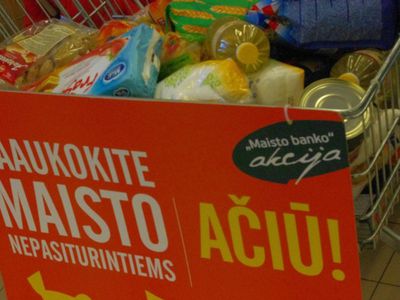 «Maisto bankas» — помощь малоимущим - В Висагинасе