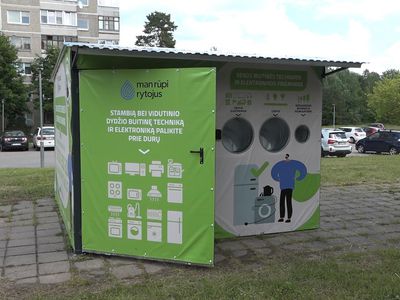 Из трех запланированных в Висагинасе будут работать два пункта сбора старой электроники (видео) - Новости регионов