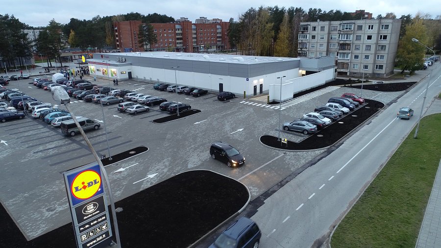 У литовских торговых сетей в Висагинасе появился немецкий конкурент LIDL - В Висагинасе