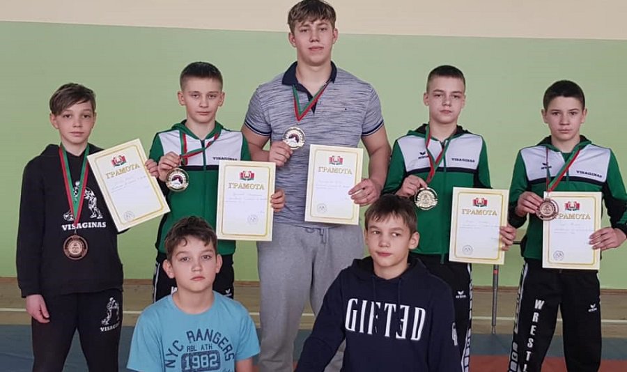 Висагинцы  завоевали золотые медали на международном турнире по греко-римской борьбе - Висагинас и висагинцы