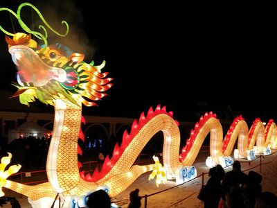 Фестиваль Больших Китайских фонарей в Пакруойском поместье (Фотогалерея) - Литва и страны Балтии